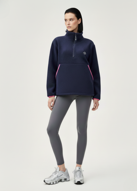 The Nexus Fleece in Navy Contrast US45508