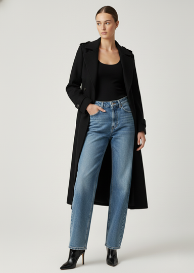 Marcangelo BLACK TAILORED COAT MA85534