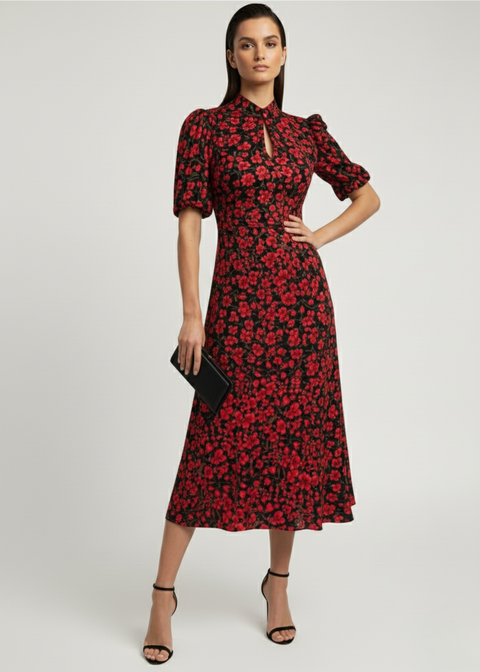 Marc Angelo Midi Dress  MA812943 D355 Red