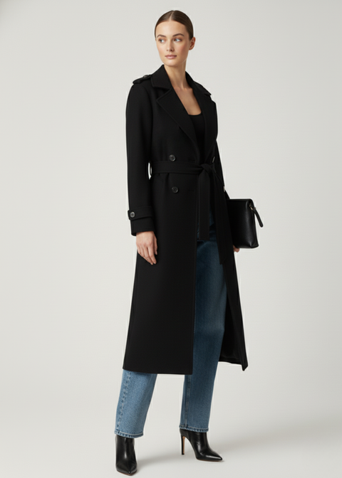 Marcangelo BLACK TAILORED COAT MA85534