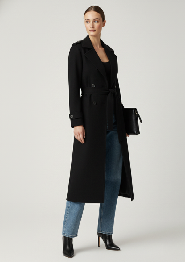 Marcangelo BLACK TAILORED COAT MA85534