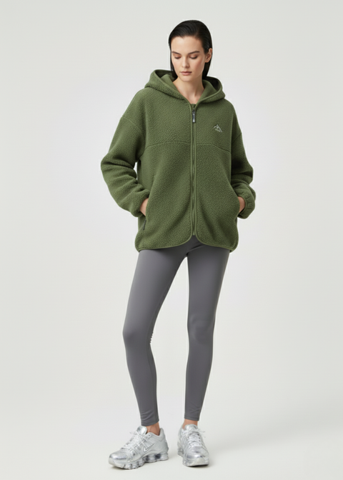 The Oslo Fleece in Khaki US45537