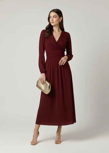 Marc Angelo Midi Dress  MA81344 Red.
