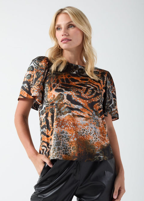 Marc Angelo Satin Blouse