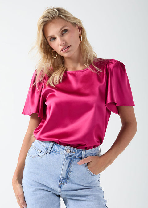 Marc Angelo Satin Blouse