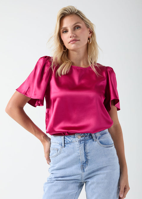 Marc Angelo Satin Blouse