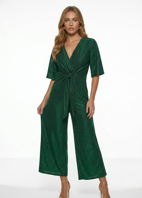 MA2157 D51 SPARKLE JUMPSUIT GREEN