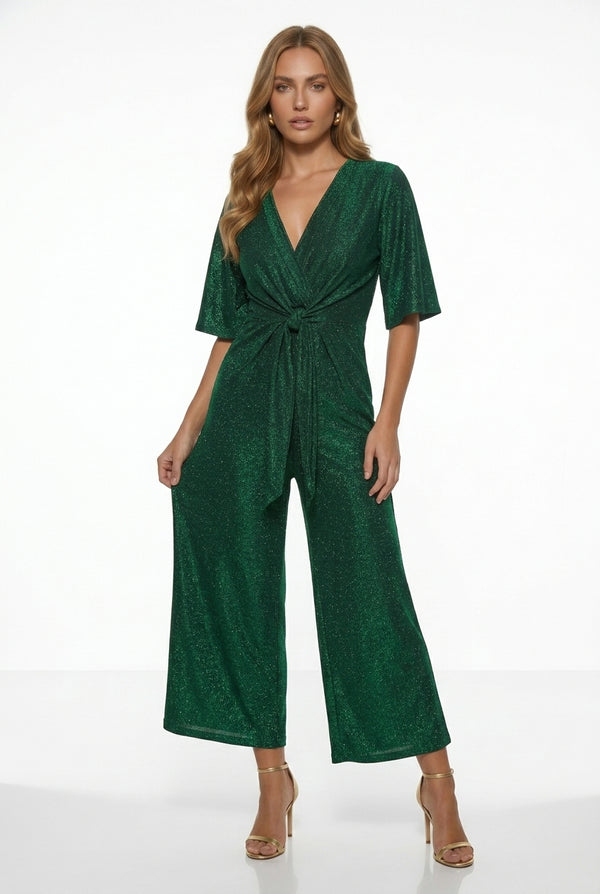 MA2157 D51 SPARKLE JUMPSUIT GREEN