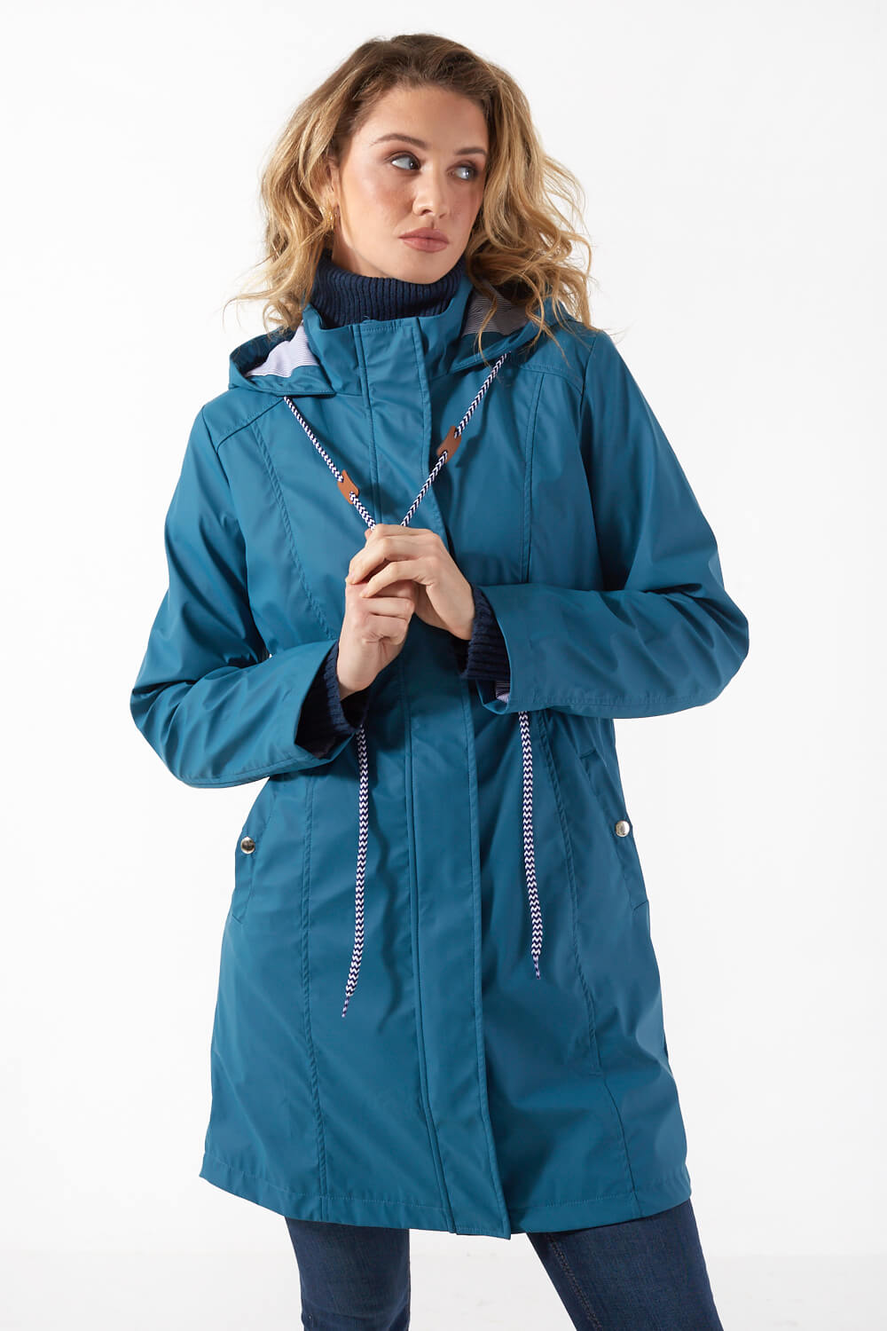 Long on sale lined raincoat