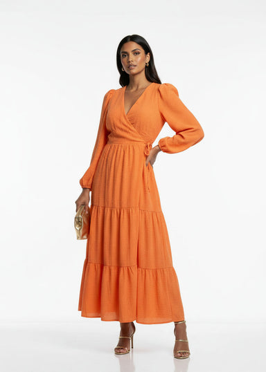 MA3186 D85 ORG WRAP DRESS - Marc Angelo