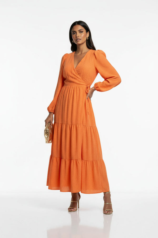 MA3186 D85 ORG WRAP DRESS - Marc Angelo