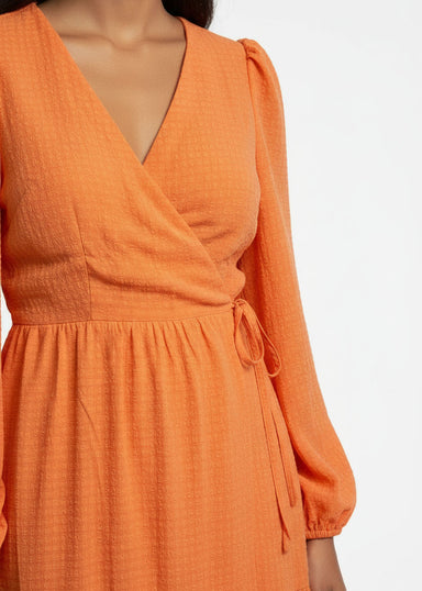MA3186 D85 ORG WRAP DRESS - Marc Angelo