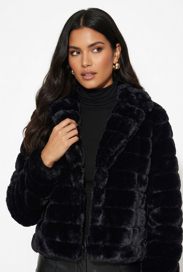 Marc Angelo Fur Coat MA45507 Black