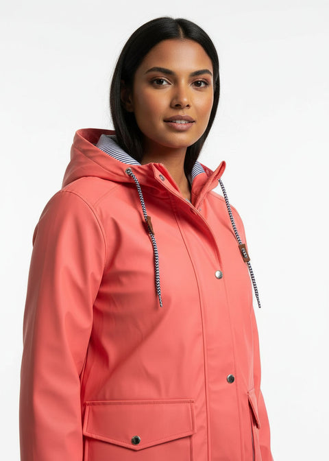 Marc Angelo Raincoat MA497 coral