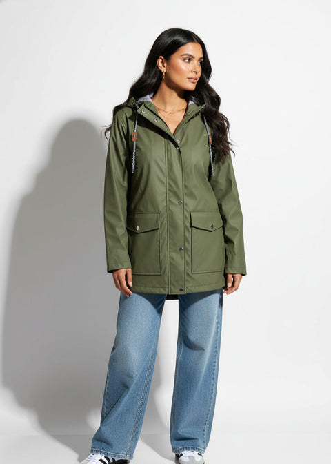 Marc Angelo Raincoat MA497 Khaki - Marc Angelo