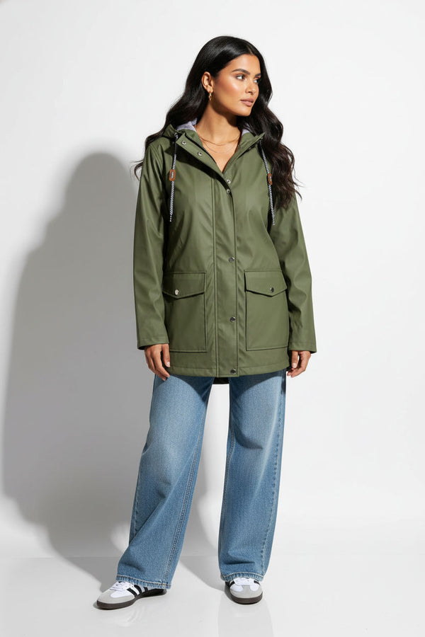 Marc Angelo Raincoat MA497 Khaki - Marc Angelo