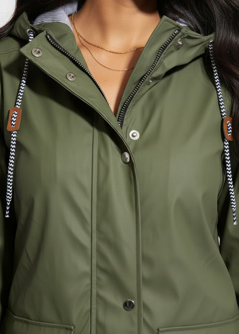 Marc Angelo Raincoat MA497 Khaki - Marc Angelo