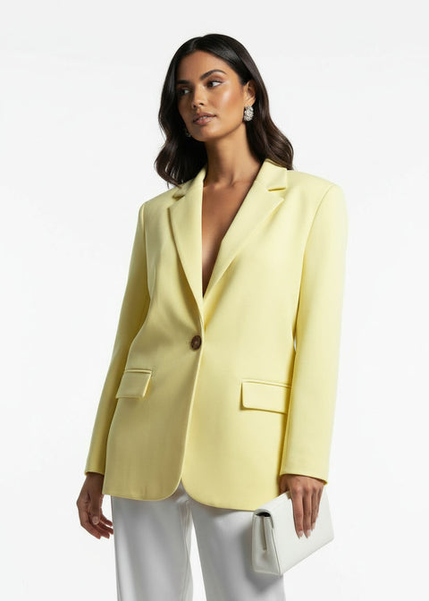 MA5298 MARCANGELO BLAZER IN YELLOW - Marc Angelo