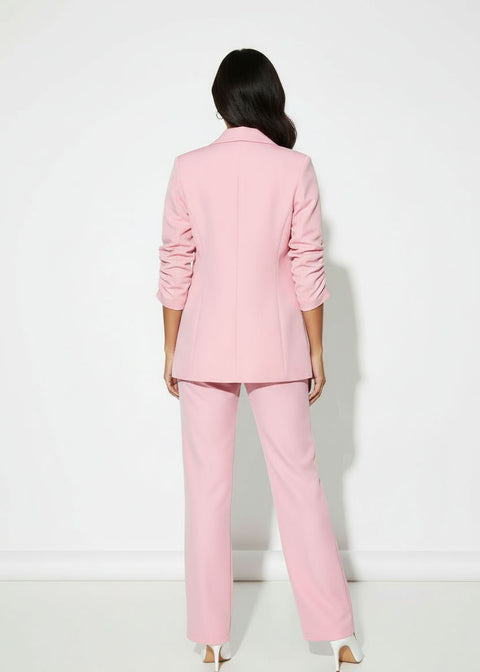 MA6078 BLAZER SUIT SET PINK - Marc Angelo