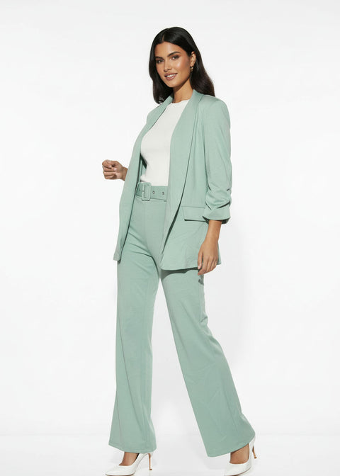 MA6078 BLAZER SUIT SET MINT - Marc Angelo
