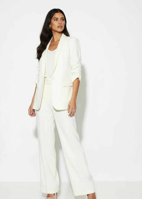 MA6078 BLAZER SUIT SET IVORY - Marc Angelo