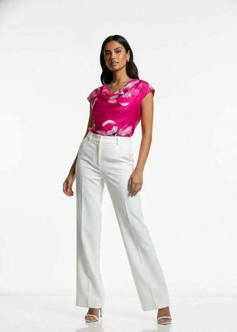 MA7214 T410 Cowl Neck Blouse Pink