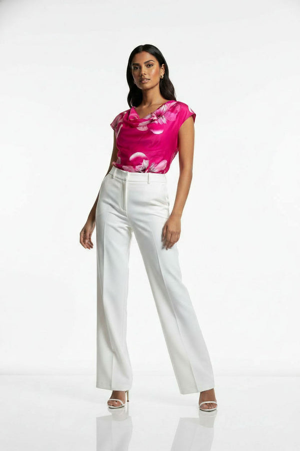 MA7214 T410 Cowl Neck Blouse Pink