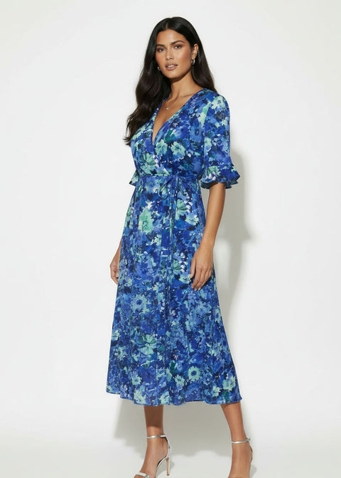 MA810813 D144BLU MIDI DRESS