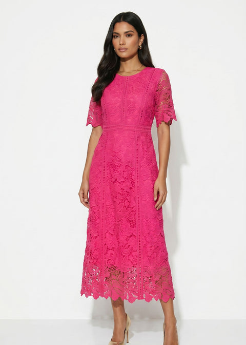 MA811315 PINK MIDI DRESS