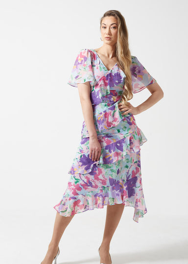 Marc Angelo Ruffle Dress