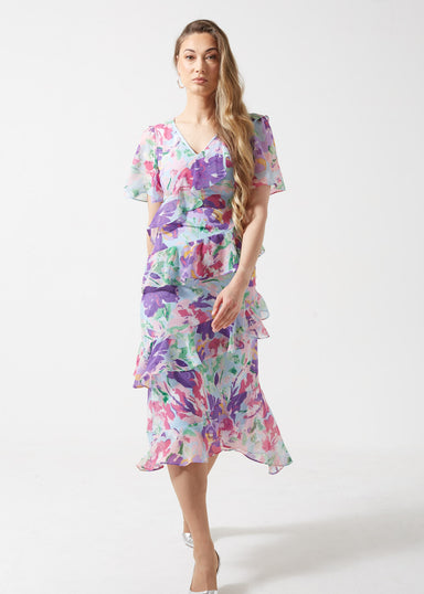 Marc Angelo Ruffle Dress