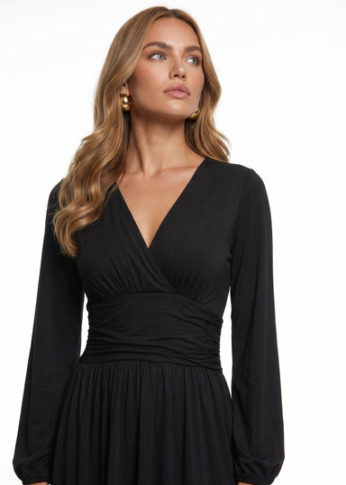 Marc Angelo Midi Dress  MA81344 Black - Marc Angelo