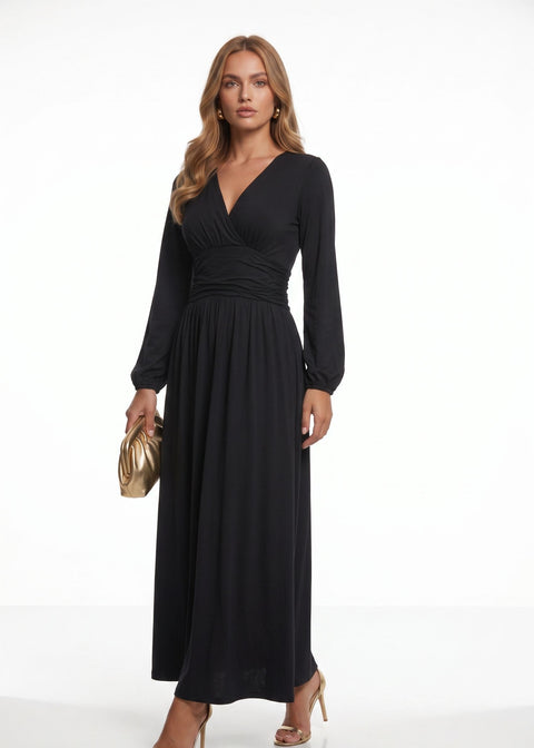 Marc Angelo Midi Dress  MA81344 Black