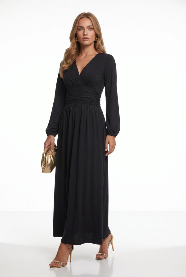 Marc Angelo Midi Dress  MA81344 Black