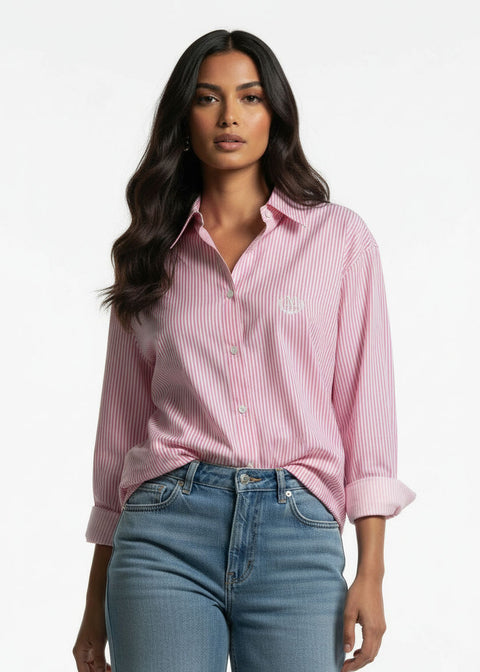 MarcAngelo Striped Luxe Button-Down MA42303 PINK - Marc Angelo