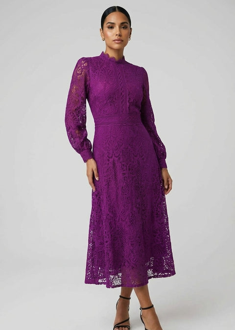 Marc Angelo Lace Dress MA812941 purple