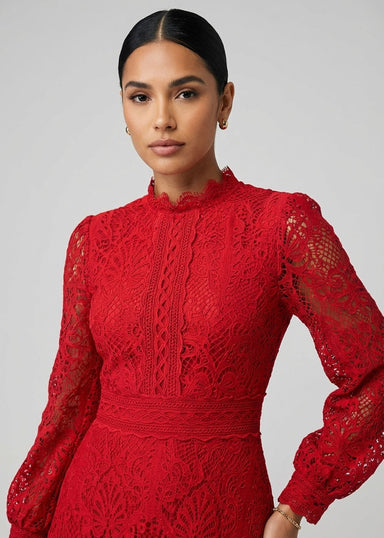 Marc Angelo Lace Dress MA812941 RED
