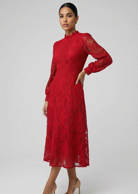 Marc Angelo Lace Dress MA812941 RED