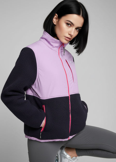 The AeroTherm Fleece in Navy/Purple US45538