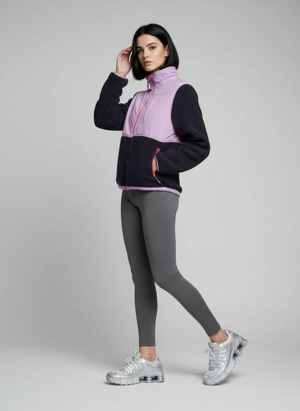The AeroTherm Fleece in Navy/Purple US45538