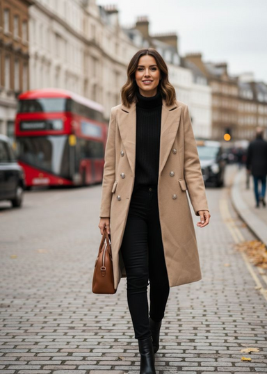 Marcangelo Camel Tailored Coat MA1247