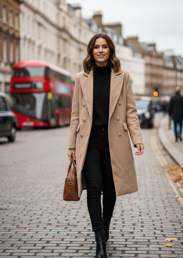 Marcangelo Camel Tailored Coat MA1247