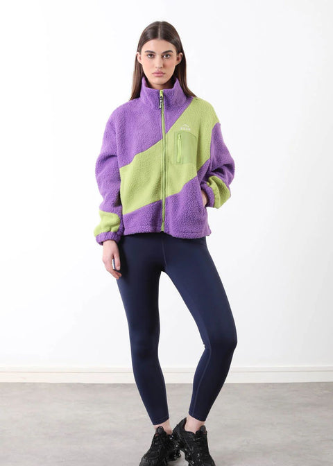 The Vortex Fleece US45528 Green + Purple