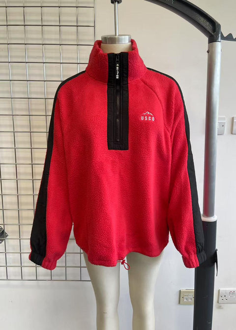 Horizon Fleece in Red/Black Contrast US45519