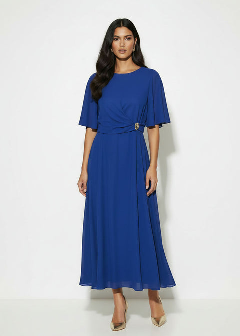 MA2625 ROYAL BLUE MIDI Dress