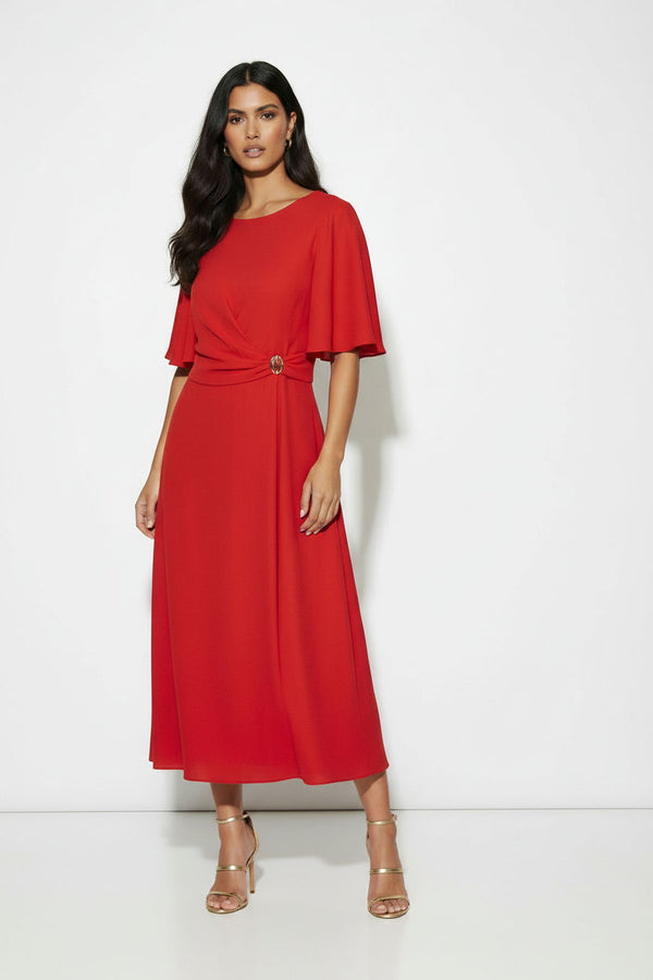 MA2625 RED MIDI Dress