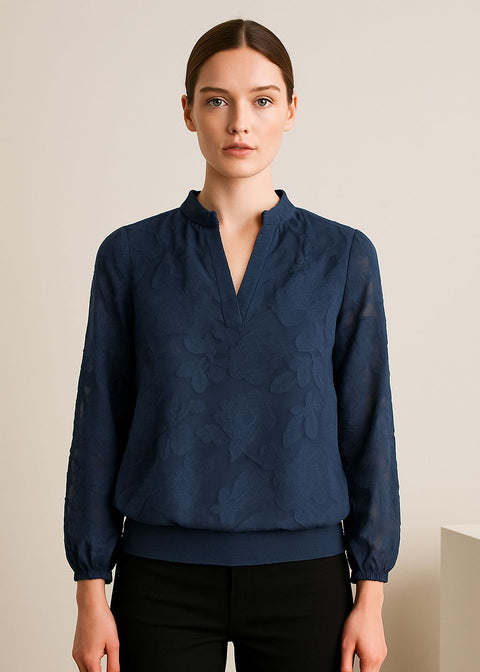 MA821612 long Sleeve Top in Navy