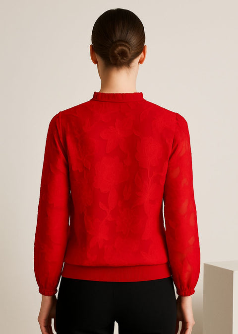 MA821612 long Sleeve Top in Red