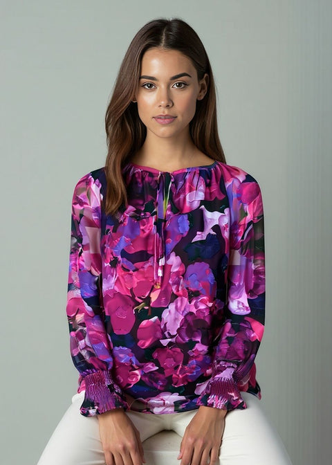 MA821666 D350 Floral long Sleeve Top