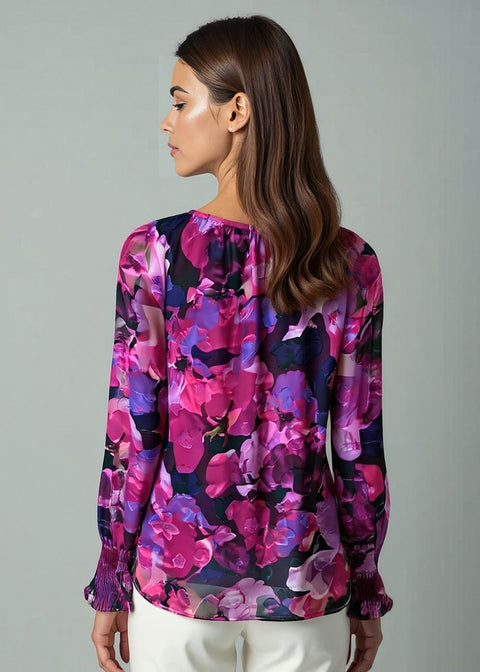 MA821666 D350 Floral long Sleeve Top